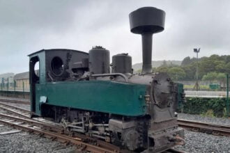 German World War I locomotive on display in Welsh narrow gauge railway museum