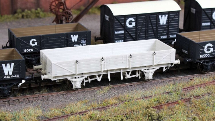 Open C Tube Wagon on a typical layout. // Credit: Rapido Trains UK