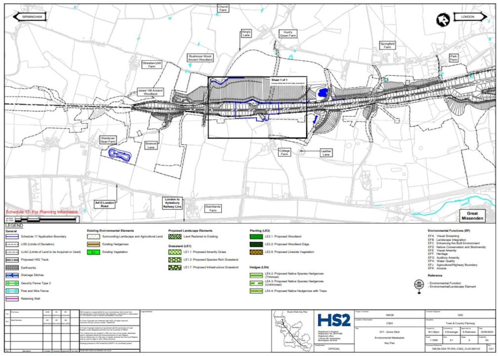 Location plan of the construction site. // Credit: Buckinghamshire Council