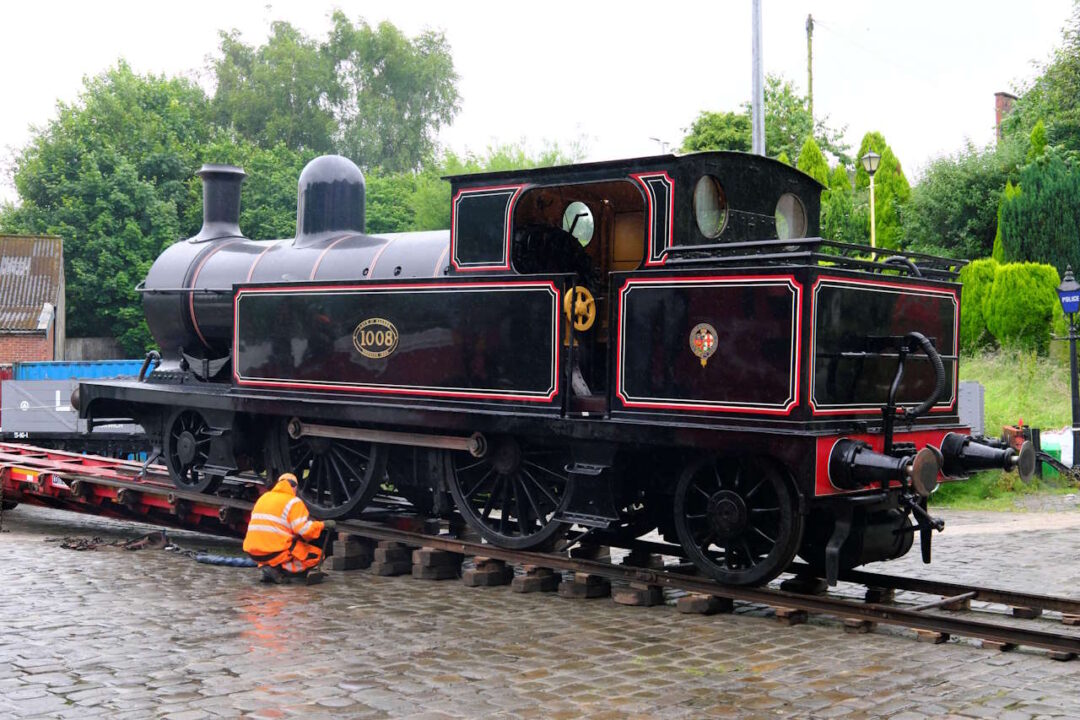 1008 Radial Tank is lowered down off the delivery truck