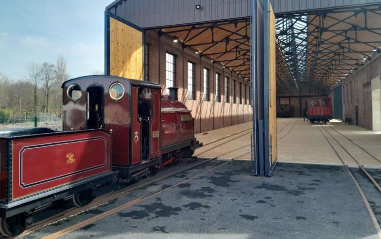 Palmerston being shunted into Aberystwyth Museum. // Credit: Vale of Rheidol Railway