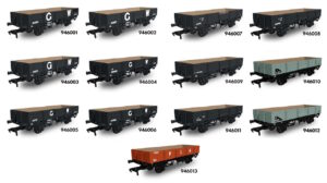 The range of Open C tube wagons. // Credit: Rapido Trains UK