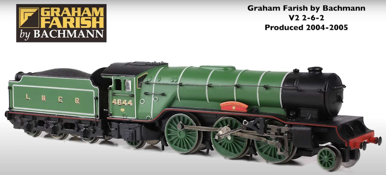 The 2004 version of the V2 Class steam locomotive. // Credit: Bachmann