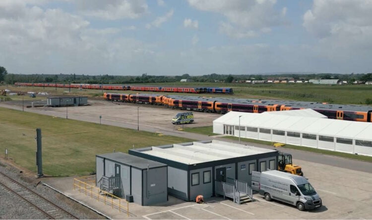 Secure storage facility at Porterbrook's Rail Innovation Centre. // Credit: Porterbrook'