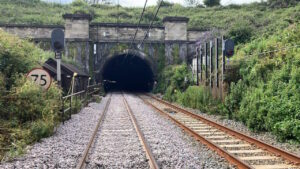 English portal of the Severn Tunnel after track renewal. // Credit: Network Rail