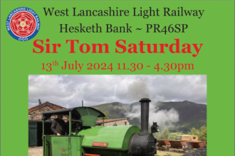 Visiting steam locomotive for Lancashire railway