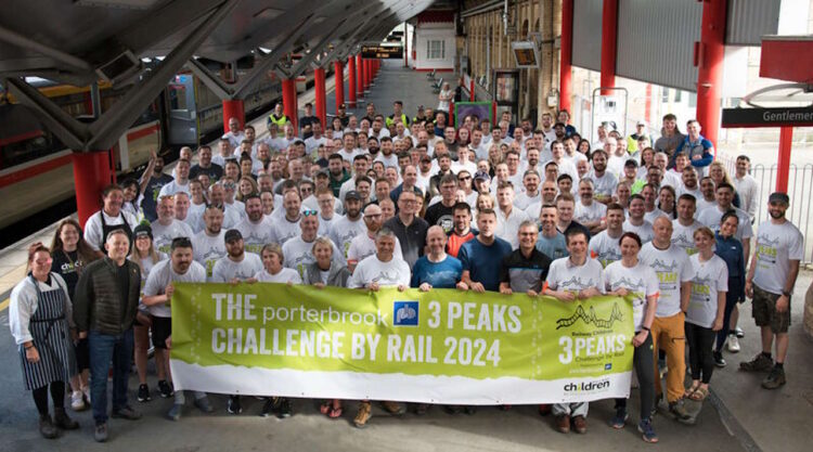 Climbers of a previous Waiting to start the Three Peaks challenge. // Credit: Railway Children 