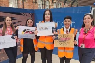 Winning designs in students’ art competition to be displayed in Darlington station