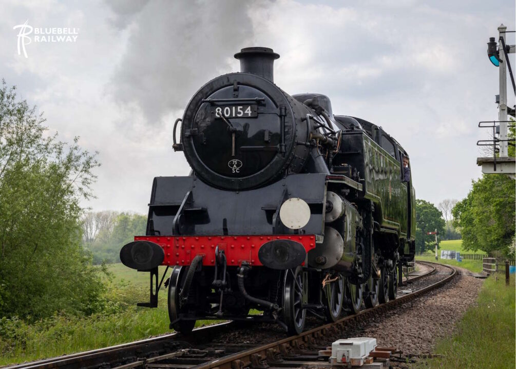 80151 as 80154, the last locomotive outshopped from Brighton Works. // Credit: Bluebell Railway