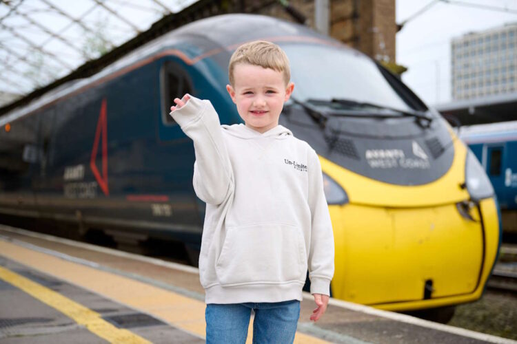 Daniel in front of a Pendolino. // Credit: Avanti West Coast