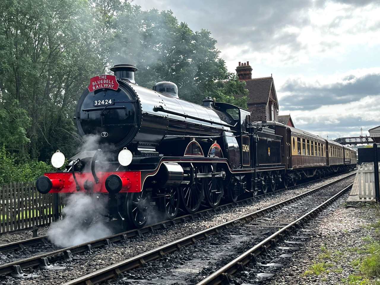 Photos as Atlantic locomotive is handed over to Bluebell Railway