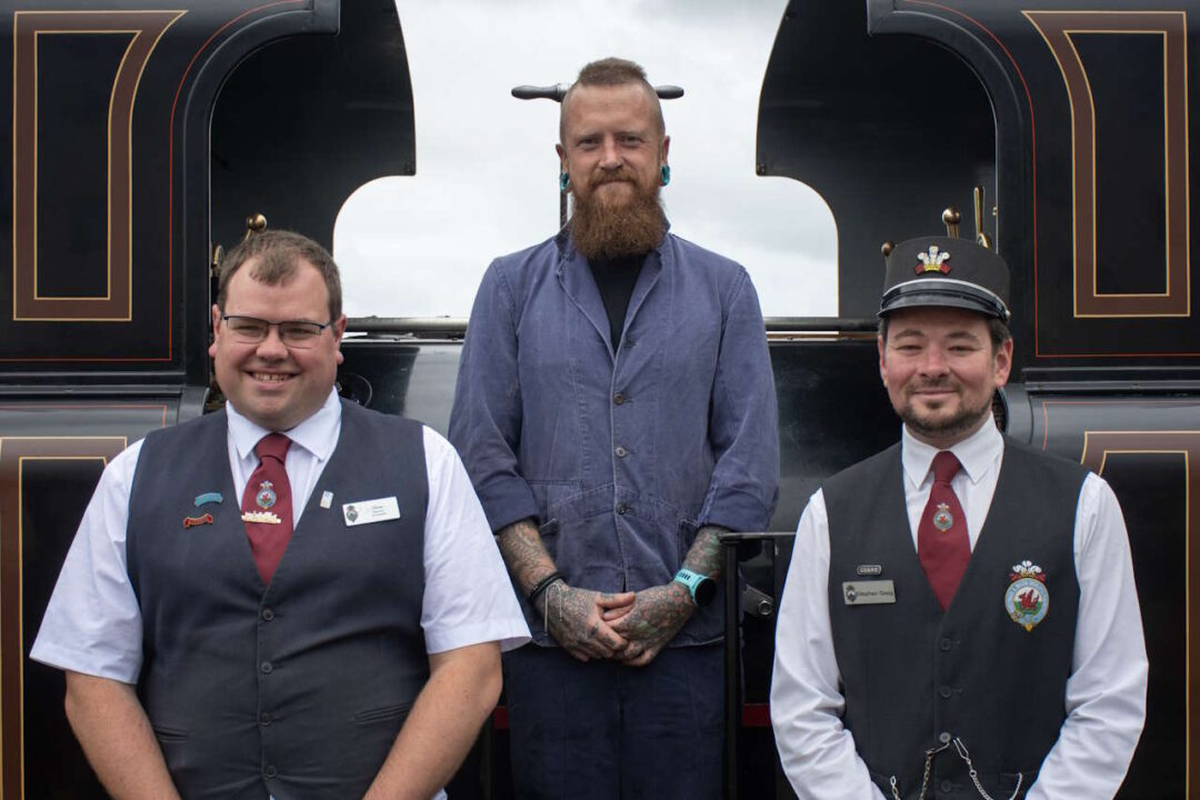 Oliver Bennett, Chris Harrison and Stephen Greig on the James Spooner pulling the Mountain Spirit August 4th 2024.