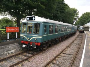 Class 108 at Stanhope Station with 52054 nearest the camera on 20th August 2024 - Tom Hatton