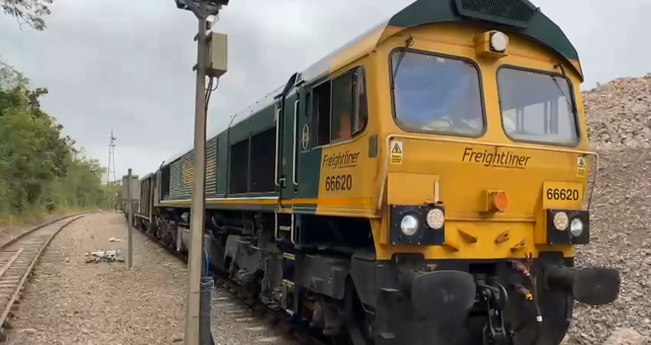 Freightliner train on Network Rail's Western route. // Credit: Network Rail