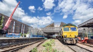 Huddersfield station works // Credit: Network Rail