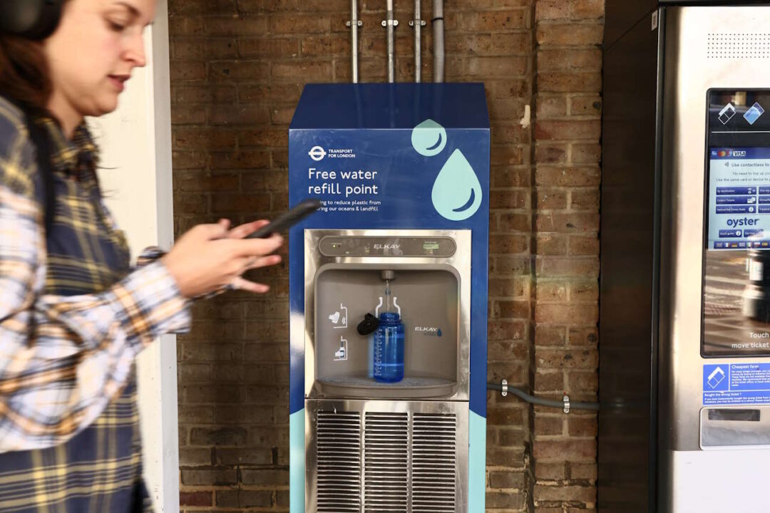 Water refill point. // Credit: Transport for London