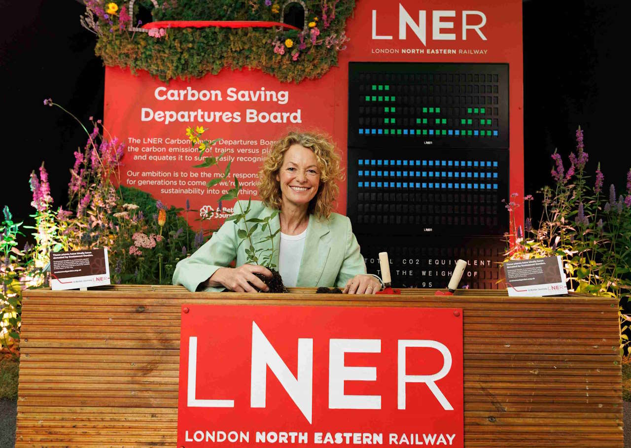 Kate Humble. // Credit: London North Eastern Railway