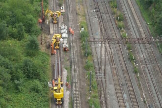 WATCH: Network Rail releases drone footage of north London upgrade work