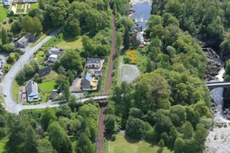 Highland main line sees major bridge renewal in Killiecrankie