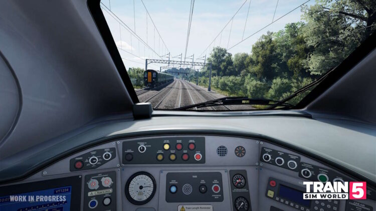 Driver's cab view in Train Sim World 5. // Credit: Dovetail Games