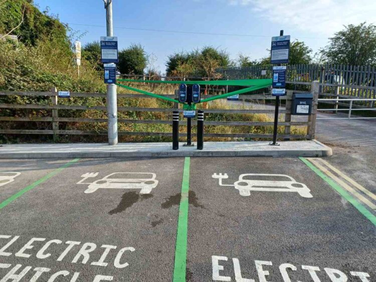 New EV charging points at Thirsk - TransPennine Express