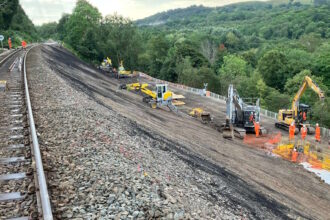 Drainage chambers will improve land stability on popular Derbyshire route