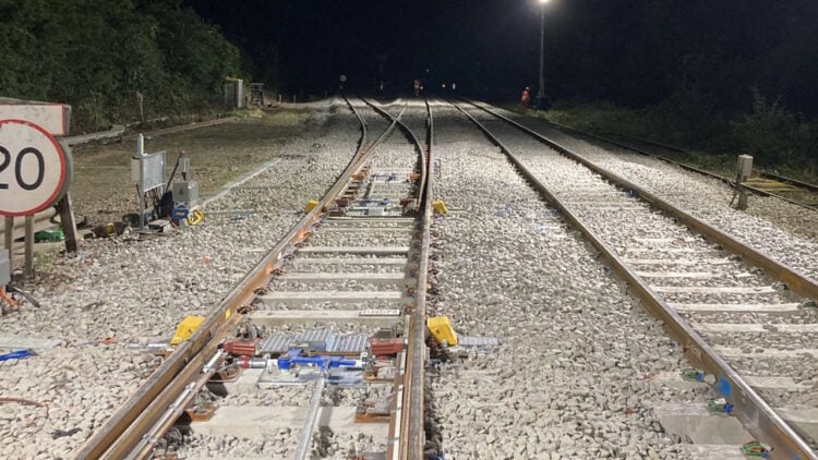 New equipment installed at Knighton Junction by Network Rail engineers. // Credit: Network Rail