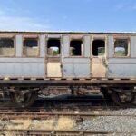 No.33 takes a rare trip into the sunshine during a shunt, the frames its sitting on are to large for the body - Downpatrick and County Down Railway