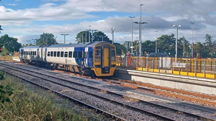 Northumberland Line service in Ashington