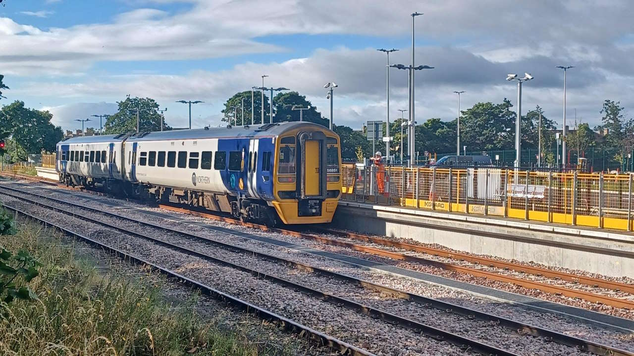 Northumberland Line service in Ashington