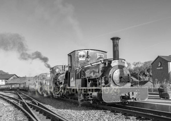 Lilla, Linda and Blanche at Porthmadog, Ffestiniog Railway