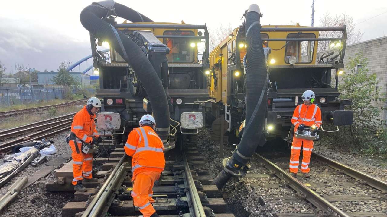 Railvac in use