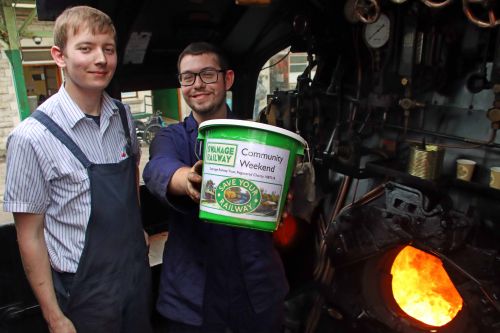 Collecting money for Save Your Railway // Credit: Andrew P.M. Wright