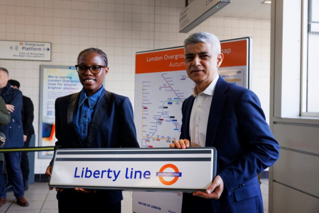 Sem Moema, London Assembly Member – North East (left) and Mayor of London Sadiq Khan (right) - TfL