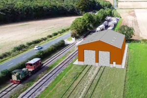 The picture shows the shed in orthographic view