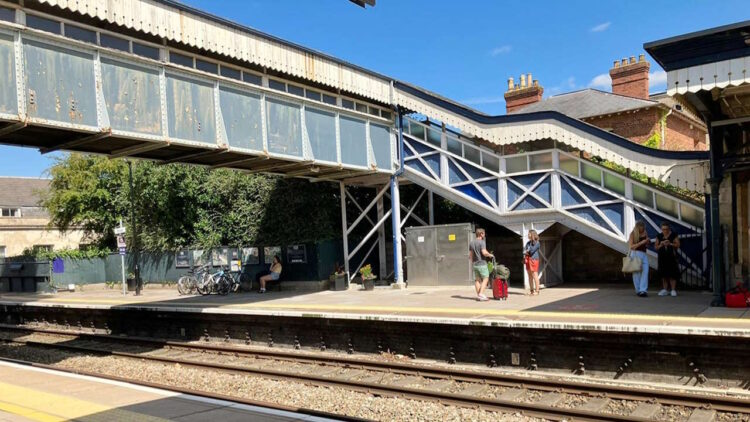 Stroud station footbridge. // Credit: Network Rail