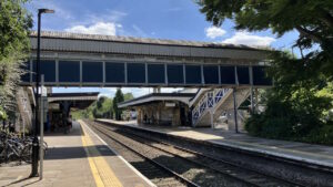 Stroud station footbridge. // Credit: Network Rail