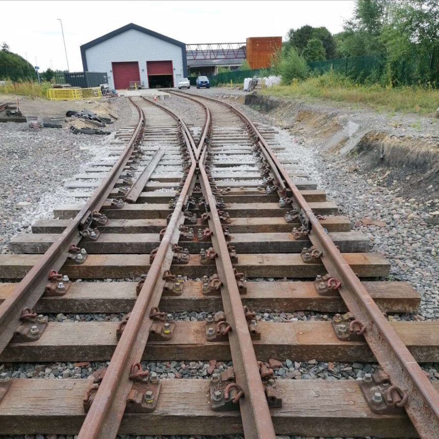 Ballast progress at Darlington Locomotive Works