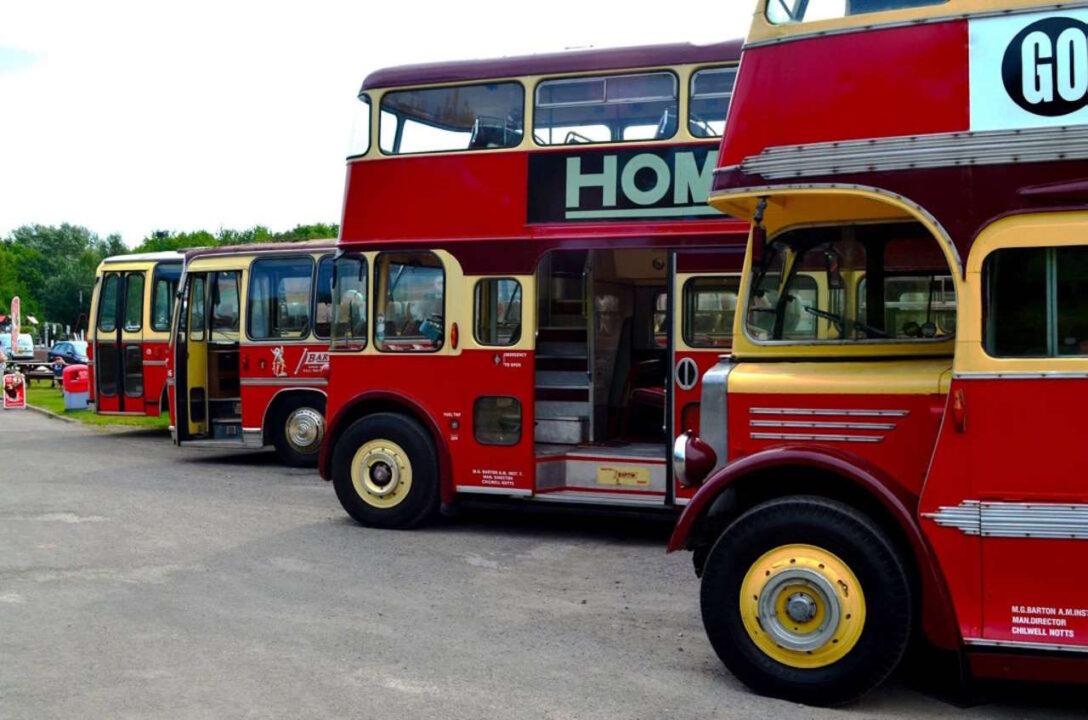 Vintage buses at Ruddington