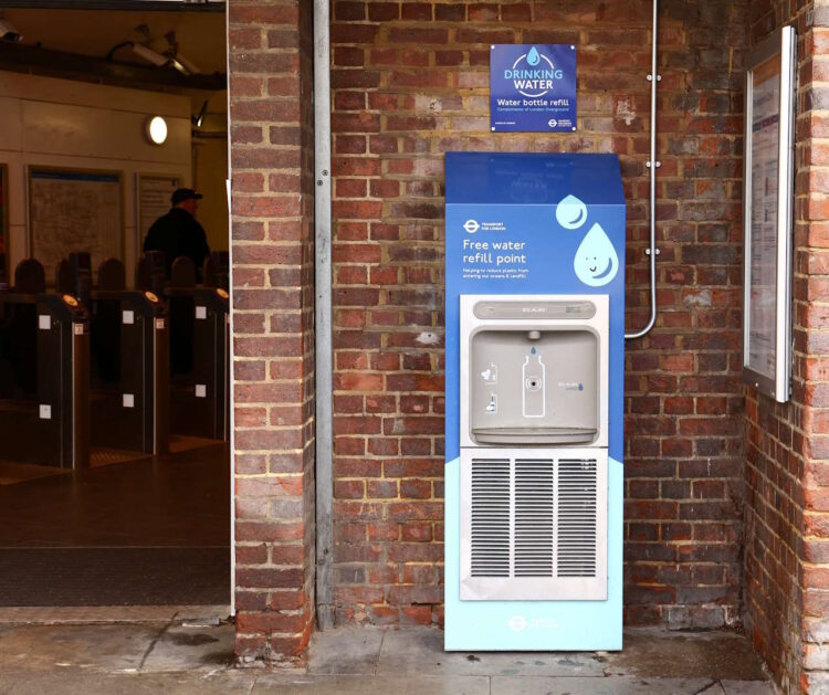 Water refill point. // Credit: Transport for London