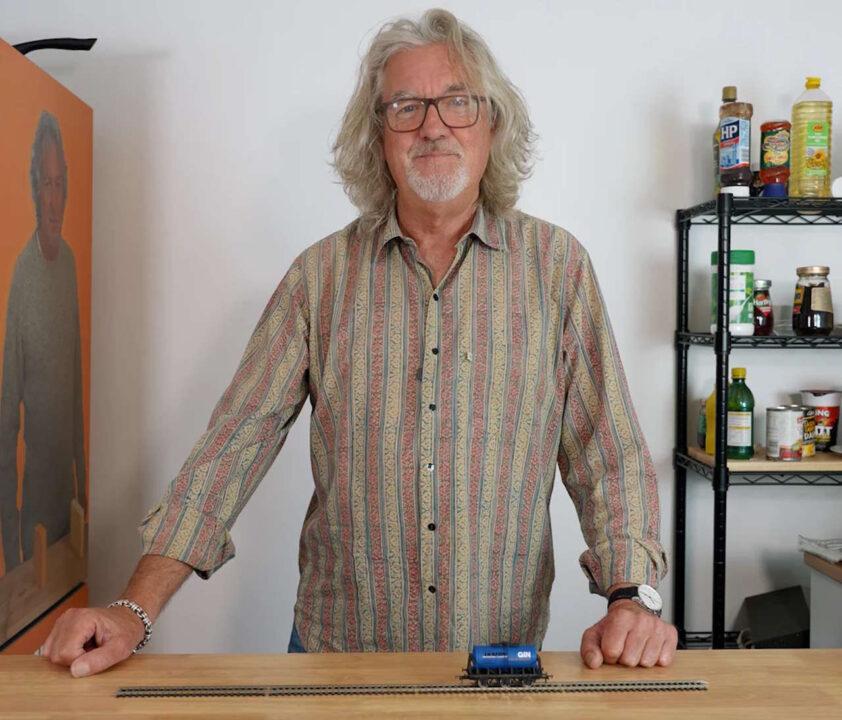 James May with his model wagon