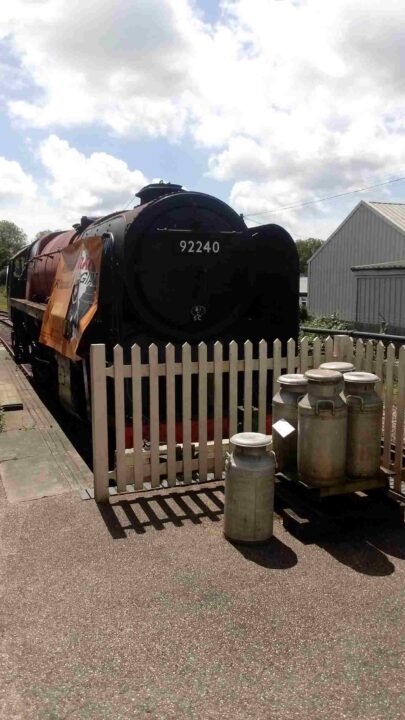 92240 behind the footbridge at Sheffield Park - Mark Wilson