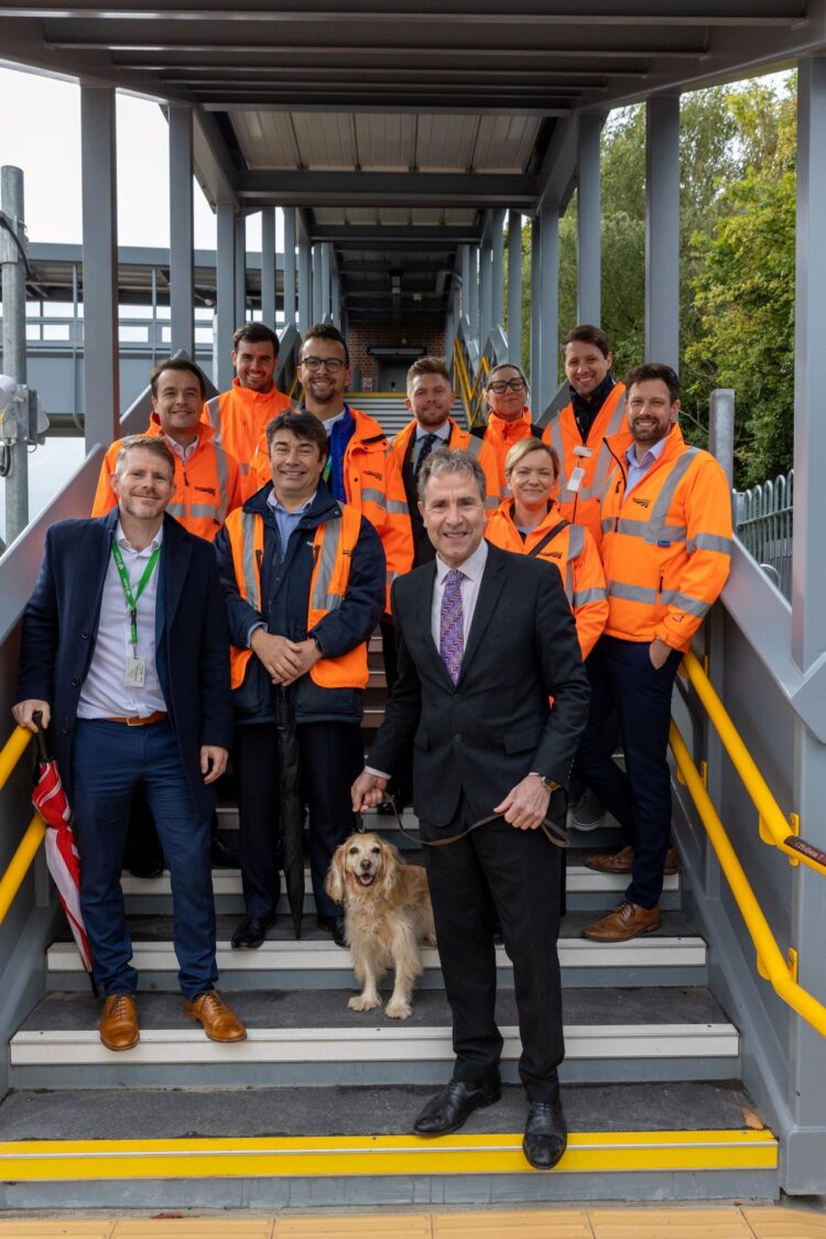 Ashley Down station team with Dan Norris - Network Rail