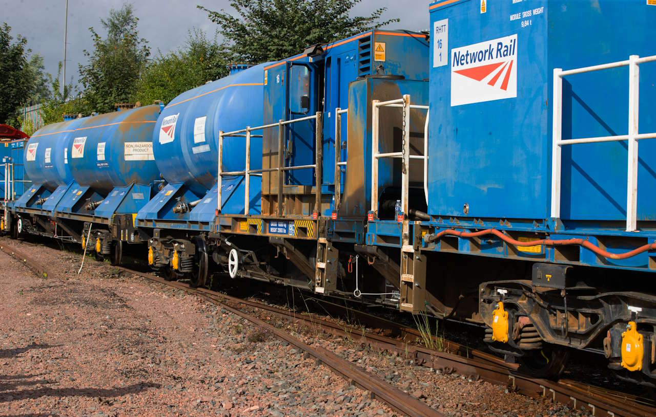 Autumn - Rail Head Treatment Train (Leaf-Buster). // Credit: Network Rail