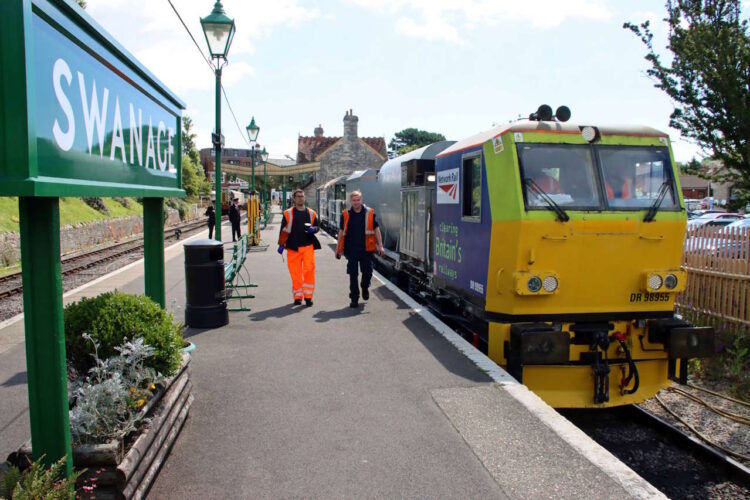 Multi Purpose Vehicle at Swanage station. // Credit: Andrew P M Wright