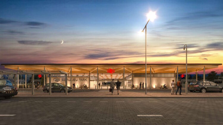 Visualisation  of the new Beaulieu Park Station. // Credit: Network Rail