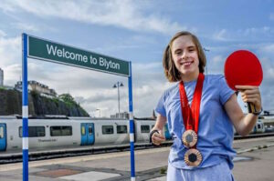 Paralympian Bly Twomey. // Credit: Govia Thameslink Railway