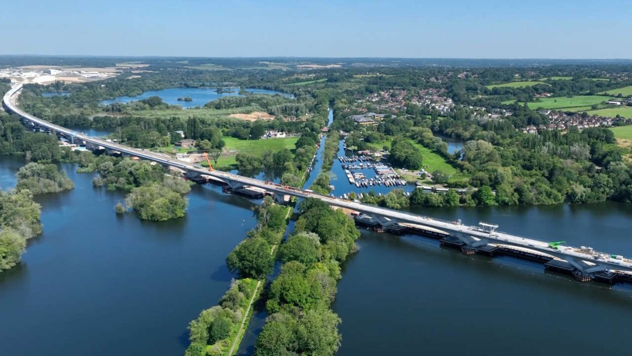 Colne Valley Viaduct - Britain's longest railway viaduct. // Credit: HS2