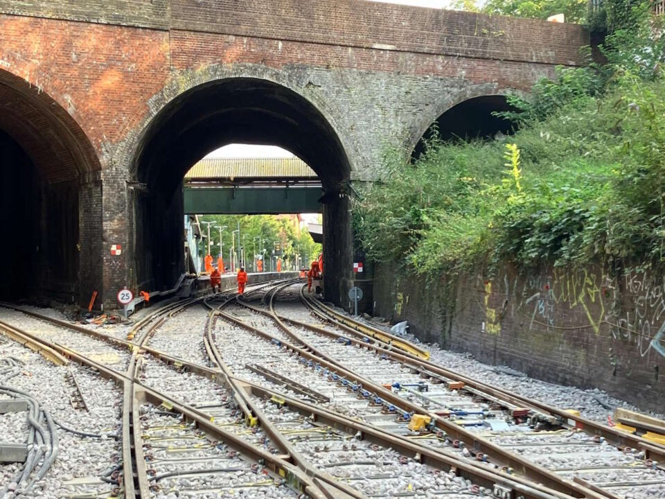 Track replacement at Crystal Palace