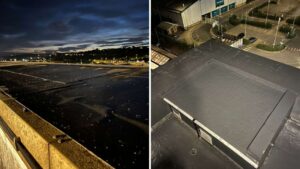 Roof work at Bradford Forster Square station